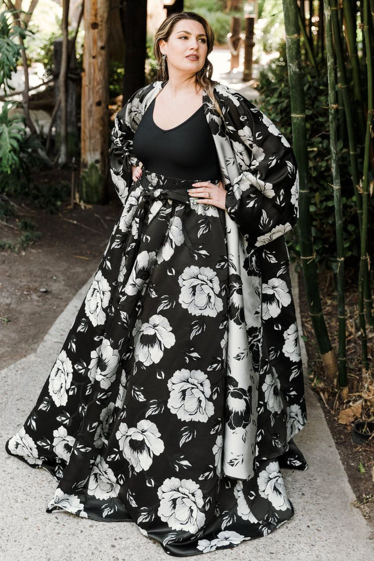 Gala Skirt in B&W "Pagliacci"