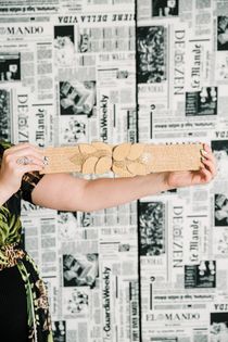 Rattan Flower Belt