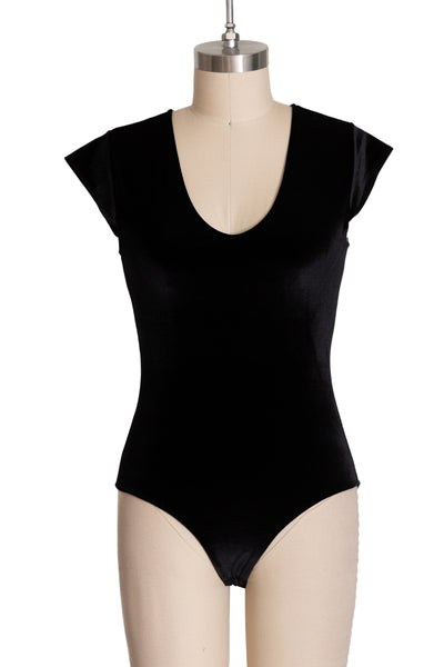 Ultimate Velvet Bodysuit (Black)