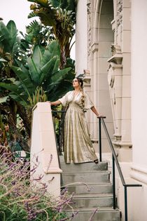 “Gold Slink” Colla Voce Dress