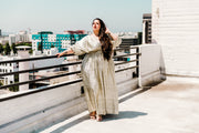 “Gold Slink” Colla Voce Dress