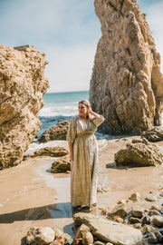“Gold Slink” Colla Voce Dress