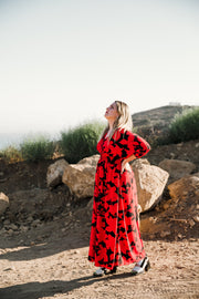 “Macy” (RED) Colla Voce Dress