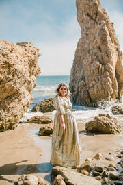 “Gold Slink” Colla Voce Dress