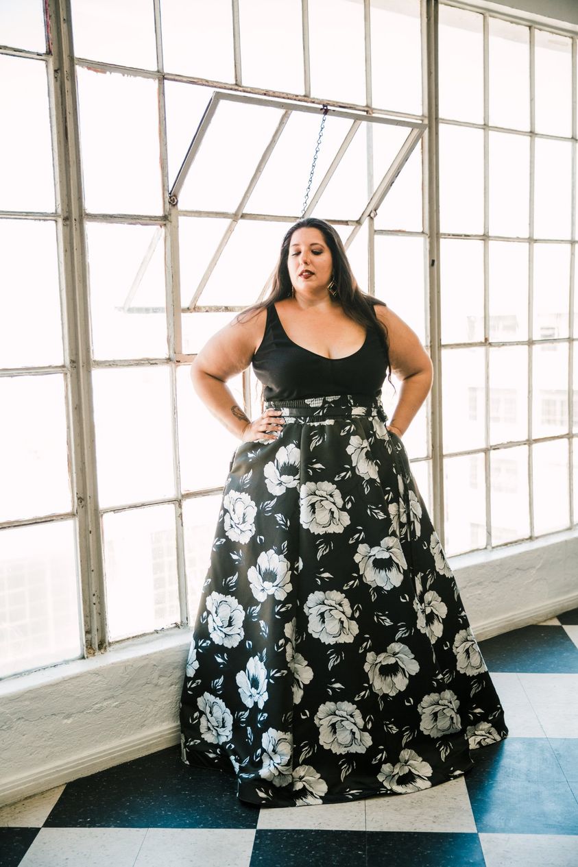Gala Skirt in "Pagliacci" (B&W)