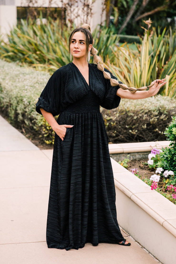Colla Voce Dress “Black Slink”