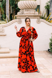 “Macy” (RED) Colla Voce Dress