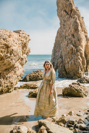 “Gold Slink” Colla Voce Dress