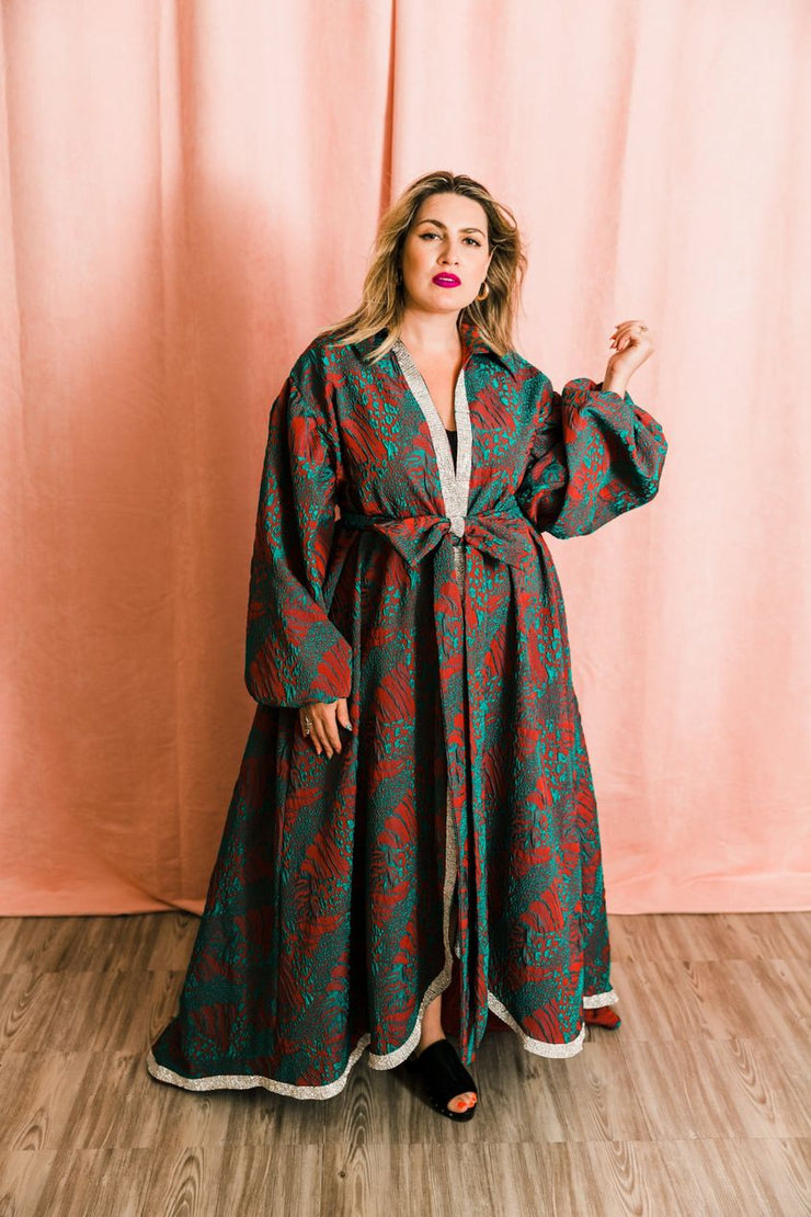 "La Fanciulla del West” Roma Coat with Swarovski Crystals