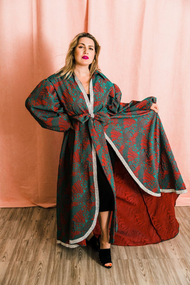 "La Fanciulla del West” Roma Coat with Swarovski Crystals