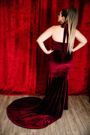 The Hollywood Evening Gown (Oxblood)