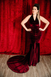 The Hollywood Evening Gown (Oxblood)