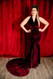 The Hollywood Evening Gown (Oxblood)