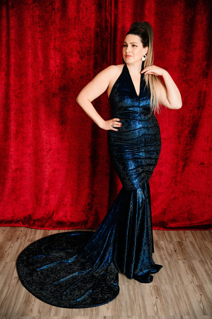 The Hollywood Evening Gown (Blue)