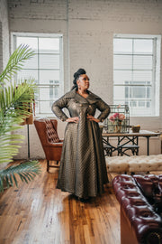 Assoluta Gown Coat: “Gold Quilt”