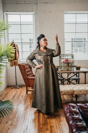 Assoluta Gown Coat: “Gold Quilt”