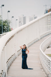 The Hollywood Evening Gown (Blue)