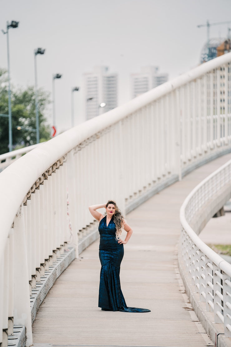 The Hollywood Evening Gown (Blue)