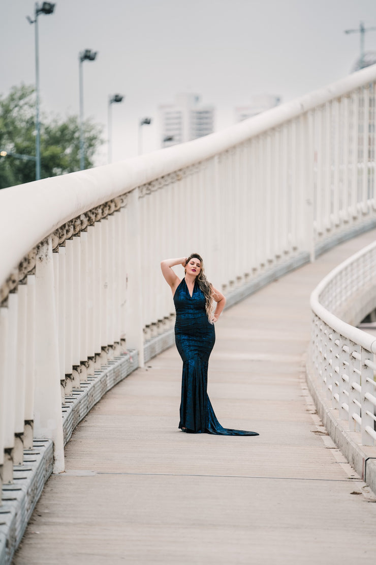 The Hollywood Evening Gown (Blue)