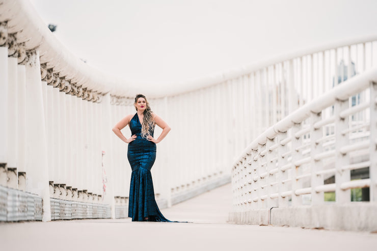 The Hollywood Evening Gown (Blue)