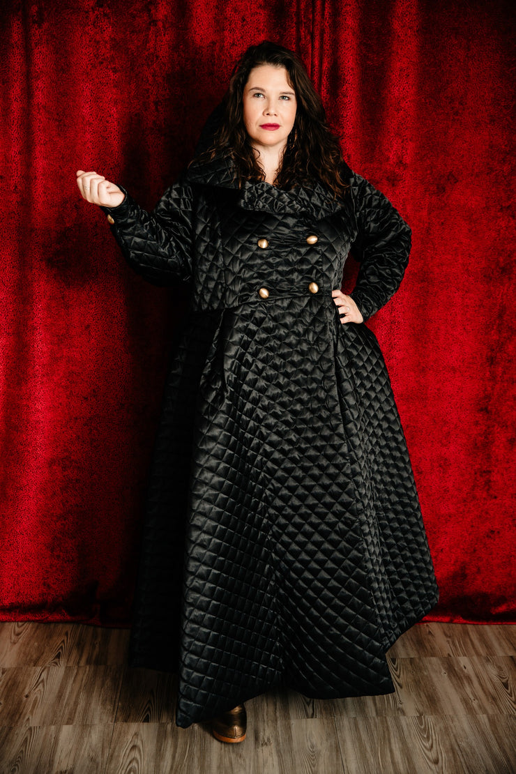 Assoluta Gown Coat: “Satin Quilt”