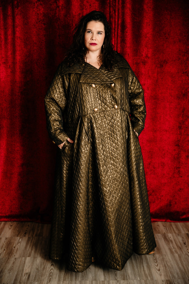 Assoluta Gown Coat: “Gold Quilt”