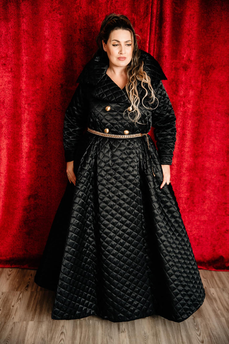 Assoluta Gown Coat: “Satin Quilt”