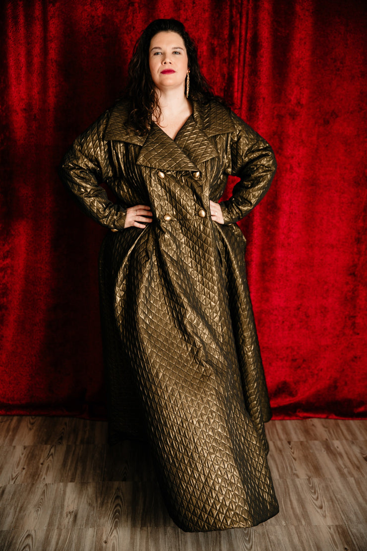 Assoluta Gown Coat: “Gold Quilt”