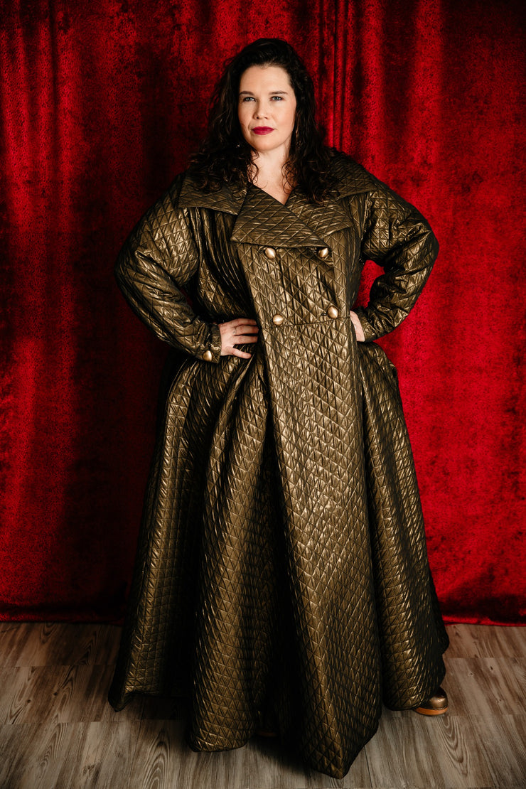 Assoluta Gown Coat: “Gold Quilt”