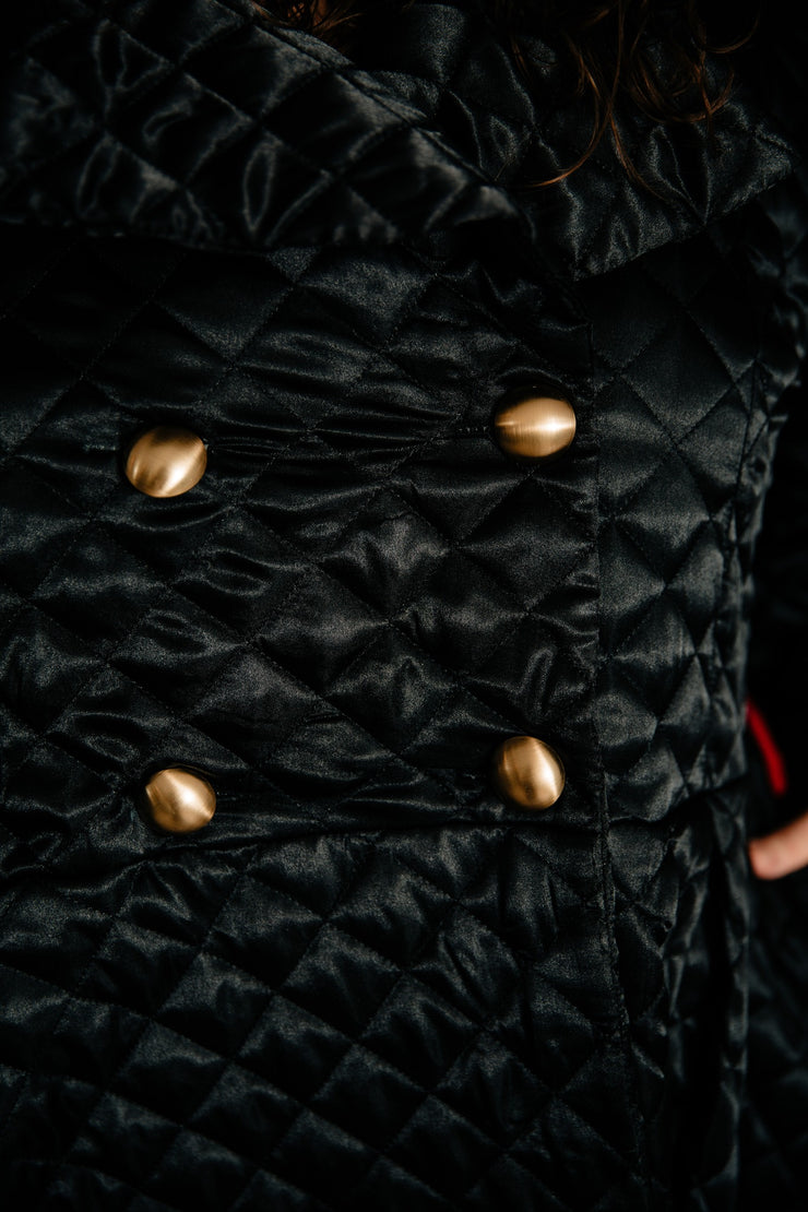 Assoluta Gown Coat: “Satin Quilt”