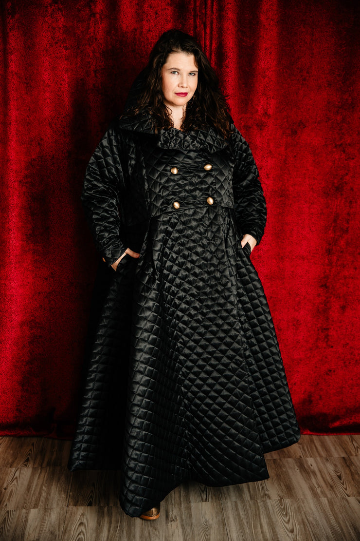 Assoluta Gown Coat: “Satin Quilt”