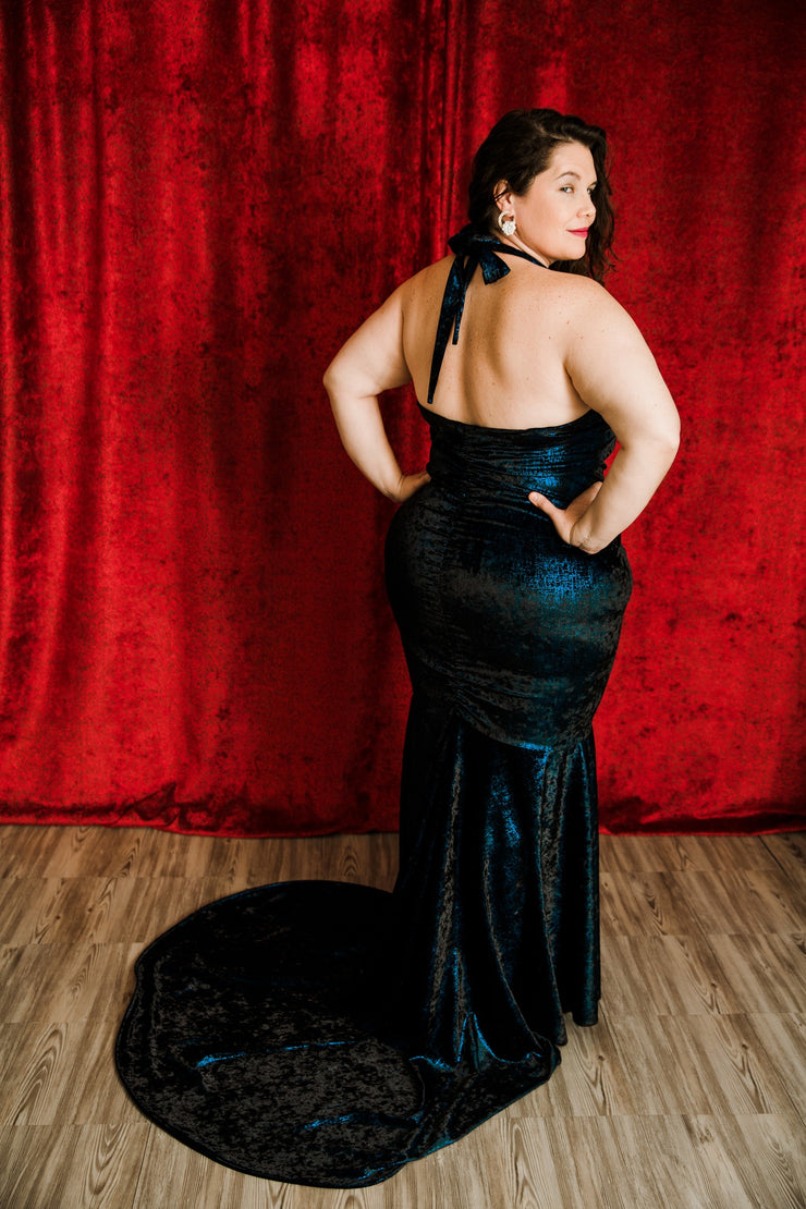 The Hollywood Evening Gown (Blue)