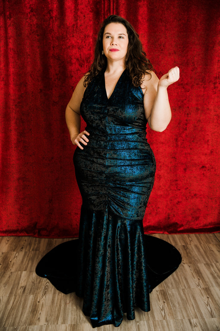 The Hollywood Evening Gown (Blue)