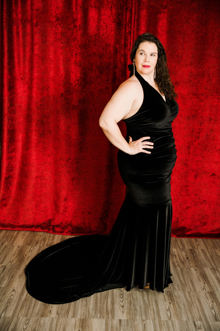 The Hollywood Gown in "Black Velvet"