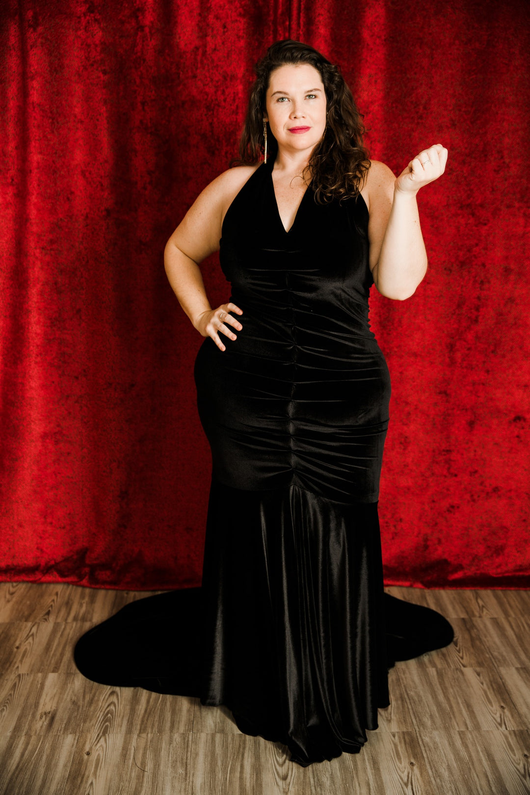 The Hollywood Gown in "Black Velvet"