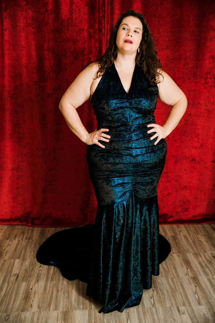The Hollywood Evening Gown (Blue)