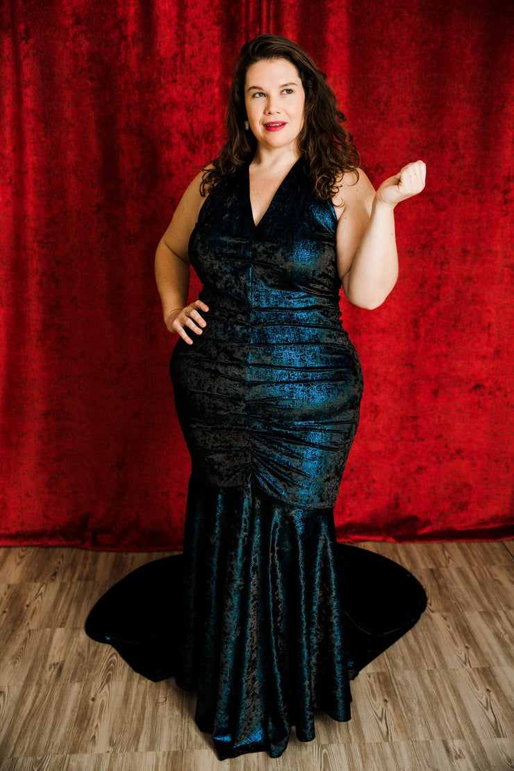 The Hollywood Evening Gown (Blue)