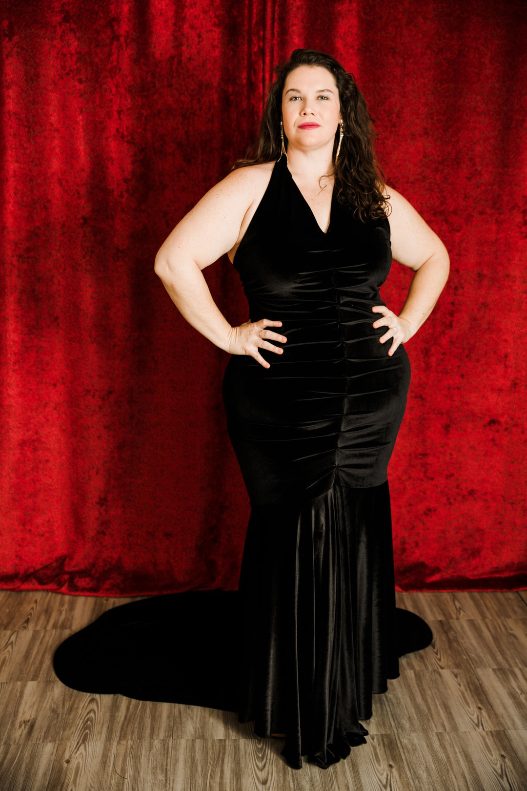 The Hollywood Gown in "Black Velvet"