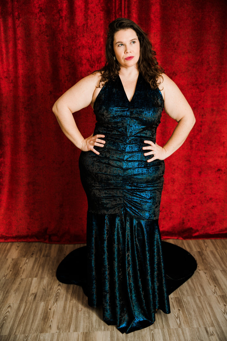 The Hollywood Evening Gown (Blue)