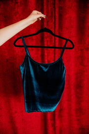 Perfect Velvet Tank Top (Blue)