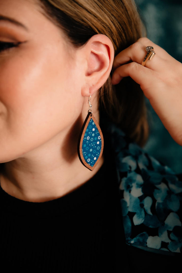 Hanukkah Dangle Earrings