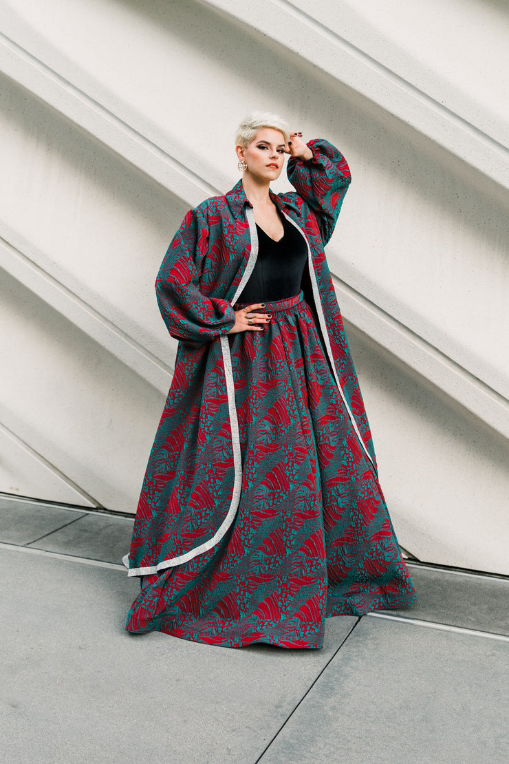 "La Fanciulla del West” Roma Coat with Swarovski Crystals