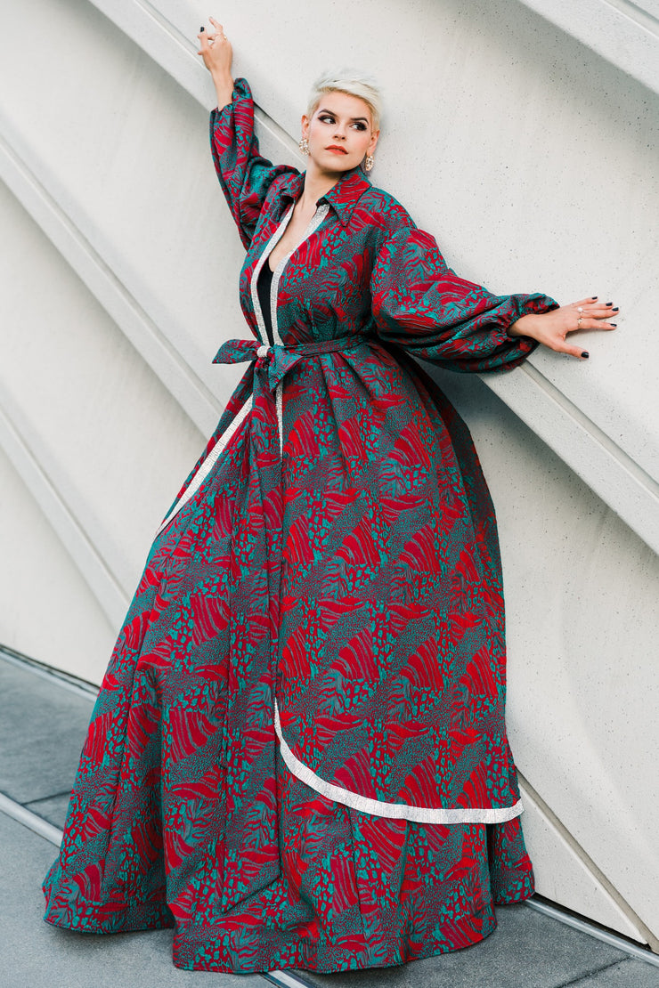 "La Fanciulla del West” Roma Coat with Swarovski Crystals