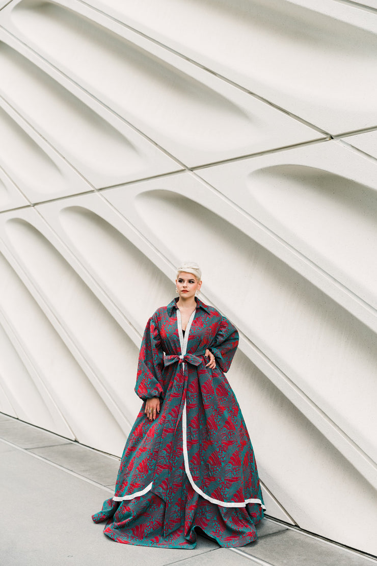 "La Fanciulla del West” Roma Coat with Swarovski Crystals