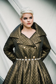 Assoluta Gown Coat: “Gold Quilt”