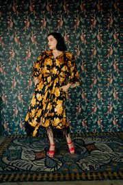 Velvet Fringe Teatro Robe (Yellow Rose)