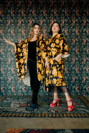 Velvet Fringe Teatro Robe (Yellow Rose)