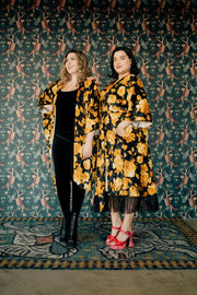 Velvet Fringe Teatro Robe (Yellow Rose)