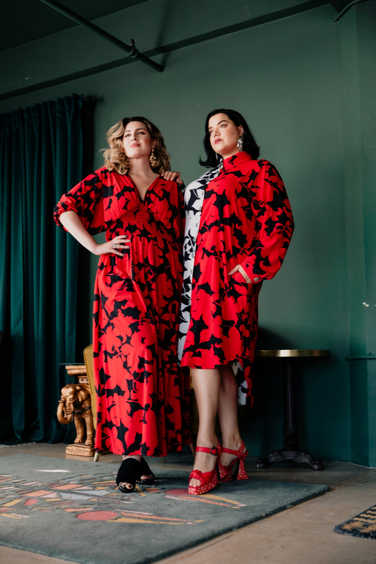 “Macy” (RED) Colla Voce Dress