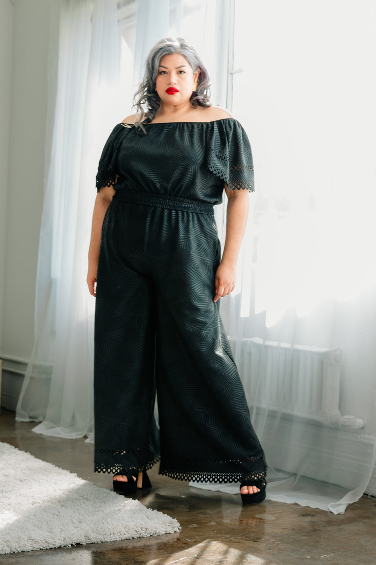 Laser Focused Faux Jumpsuit